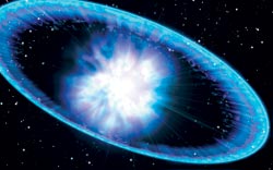 Взрыв тяжелой сверхновой звезды сопровождается не только резким увеличением светимости, но и выбросом огромной массы газа в окружающее пространство