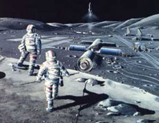 Один из вариантов лунной базы. Проекты такого рода за 10 с лишним лет появлялись в изобилии, но только сейчас NASA дало давним задумкам зелёный свет (иллюстрация с сайта scotsman.com).