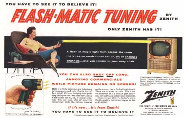 Реклама пульта Flashmatic.