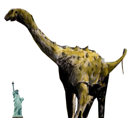Аргентинозавр был намного больше статуи Свободы