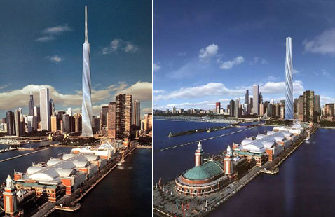 Как говорится, найдите 10 отличий (иллюстрации Shelbourne Development/Santiago Calatrava).