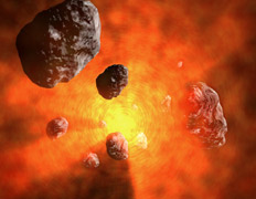 Раскрутка астероидов солнечным изучением – настолько серьёзный эффект, что учитывать его влияние на движение астероидов просто необходимо (иллюстрация с сайта netrevalo.hu).