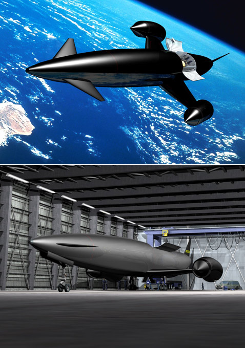 Знакомьтесь: воздушно-космический автоматический челнок Skylon. Длина — 82 метра, вес пустого — 41 тонна. Полный взлётный вес — 275 тонн, из них на топливо приходится 220 тонн, а на полезный груз — до 12 тонн. Максимальная скорость — первая космическая, максимальная 