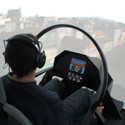 Кабина X-Hawk внутри авиасимулятора (фото Urban Aeronautics).