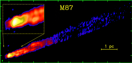 У радиогалактики M87 нашли вторую струю