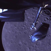Снимок, сделанный Kaguya 5 октября с высоты около 800 километров над Луной (фото JAXA).