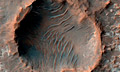 В кратере Киммерийской Земли обнаружены солевые отложения
