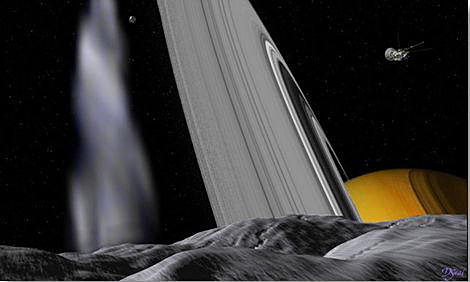 Мир Сатурна в ожидании земного разведчика. Снимок в естественных цветах (фото с сайта saturn.jpl.nasa.gov).
