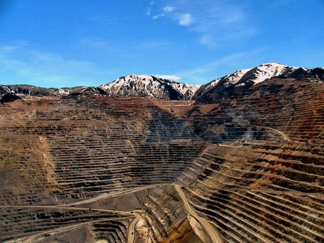 Карьер Kennecott Bingham Canyon Mine, штат Юта.