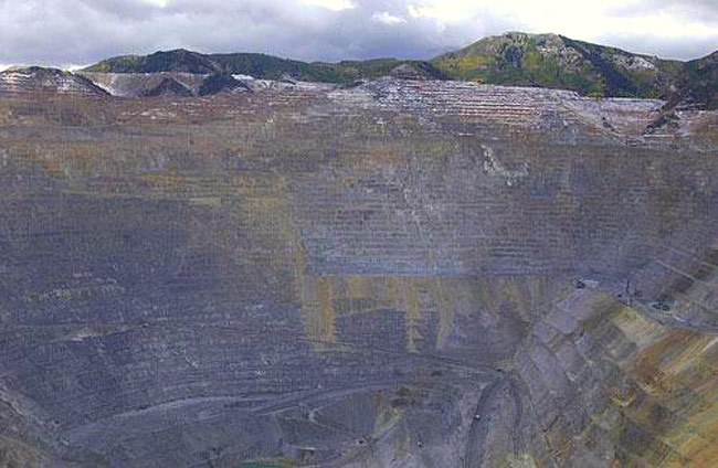 Карьер Kennecott Bingham Canyon Mine, штат Юта.