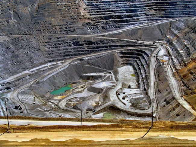 Карьер Kennecott Bingham Canyon Mine, штат Юта.