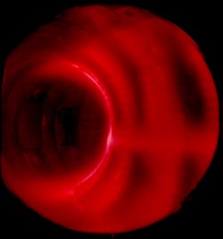 Раскаленная плазма внутри Tokamak Fusion Test Reactor. Фото: Princeton Plasma Physics Laboratory 