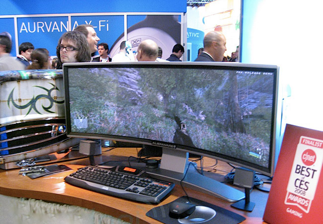 монитор Alienware на  выставке CES 2008