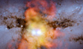 Астрономы сфотографировали сталкивающиеся черные дыры